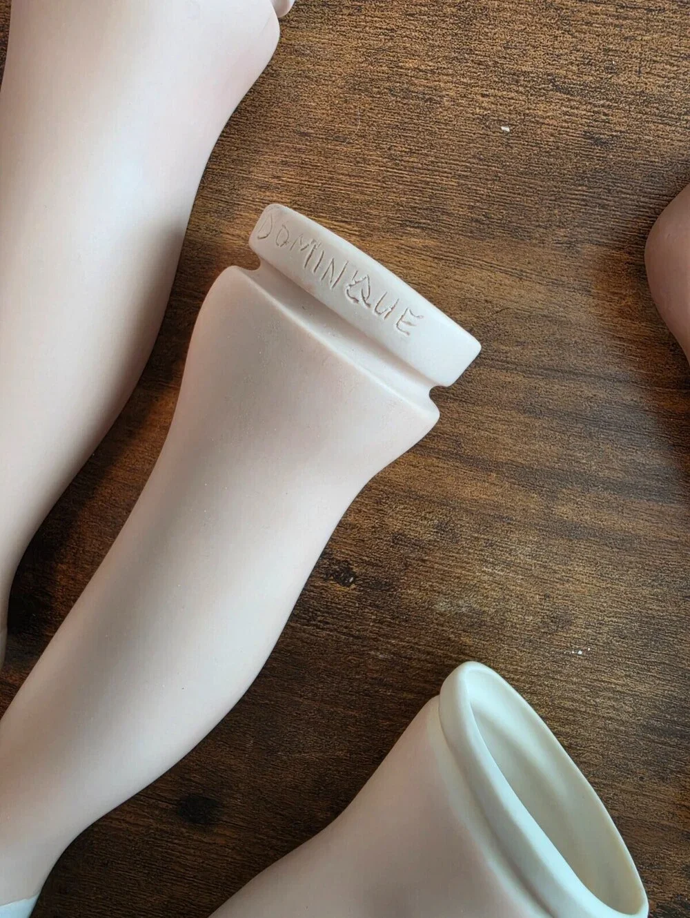 Lot of 3 Pairs of Porcelain Bisque Doll Legs Doll Making Repair Parts Painted